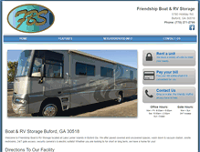 Tablet Screenshot of friendshipboatstorage.com